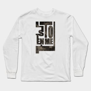 Listen To Me & Arabic Font Long Sleeve T-Shirt